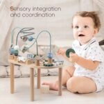 طاولة حسية خشبية لمرحلة ما قبل المدرسة - لعبة تعليمية مونتيسوري - Image 5