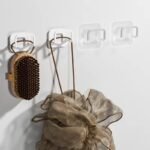 حامل إسفنج بلاستيكي موفر للمساحة - رف حائط لاصق - Image 4