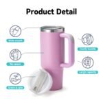 زجاجة حرارية للأطفال من ياتاي بسعة 900 مل، ثنائية الاستخدام، مزودة بماصة مانعة للتسرب - Image 3