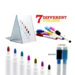 لوحة كتابة مغناطيسية محمولة للأطفال - ذات وجهين