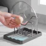 منظم متعدد الوظائف لأغطية القدور وملاعق الطعام - حامل قابل للطي - Image 5