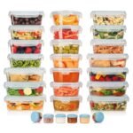 علبة بينتو زجاجية محمولة بغطاء مزود بإبزيم - حاوية طعام للمكتب - Image 5