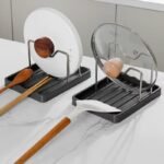 منظم متعدد الوظائف لأغطية القدور وملاعق الطعام - حامل قابل للطي - Image 3