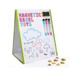 لوحة كتابة مغناطيسية محمولة للأطفال - ذات وجهين - Image 4