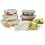 علبة بينتو زجاجية محمولة بغطاء مزود بإبزيم - حاوية طعام للمكتب - Image 6