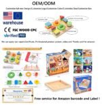 مشاية خشبية تعليمية للأطفال - عربة أنشطة مونتيسوري - Image 6