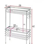 رف مزدوج عالي الجودة من الفولاذ 304 - منظم متعدد الأغراض - Image 3