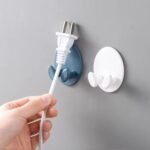 منظم مقابس بدون ثقب - حامل أسلاك للمطبخ والحمام - Image 5