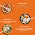 أدوات طهي من السيليكون المقاوم للحرارة بمقبض خشبي - Image 2