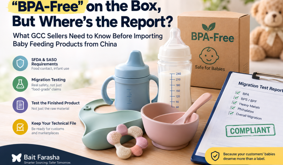"BPA-Free" on the Box, But Where's the Report? What GCC Sellers Need to Know Before Importing Baby Feeding Products from China
