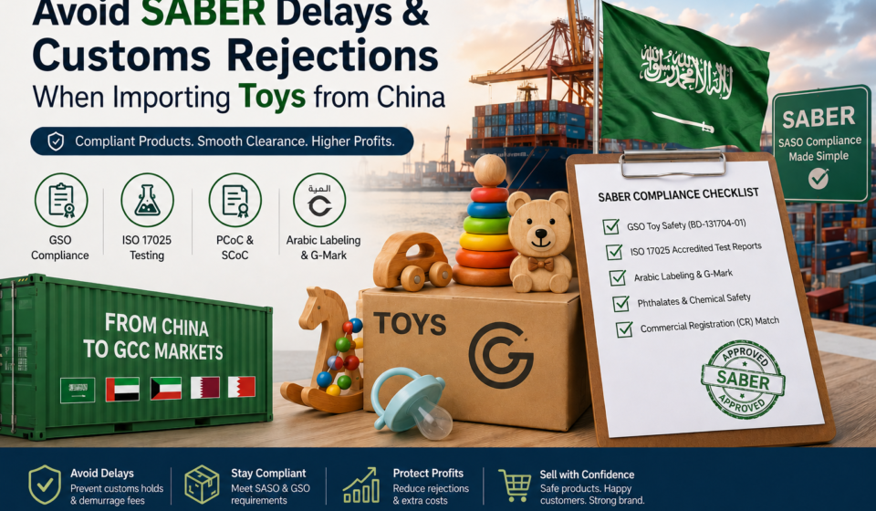 How Saudi & GCC E-Commerce Sellers Can Avoid SABER Delays and Customs Rejections When Importing Toys from China