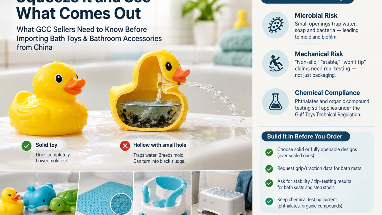 Squeeze It and See What Comes Out: What GCC Sellers Need to Know Before Importing Bath Toys & Bathroom Accessories from China