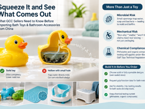 Squeeze It and See What Comes Out: What GCC Sellers Need to Know Before Importing Bath Toys & Bathroom Accessories from China