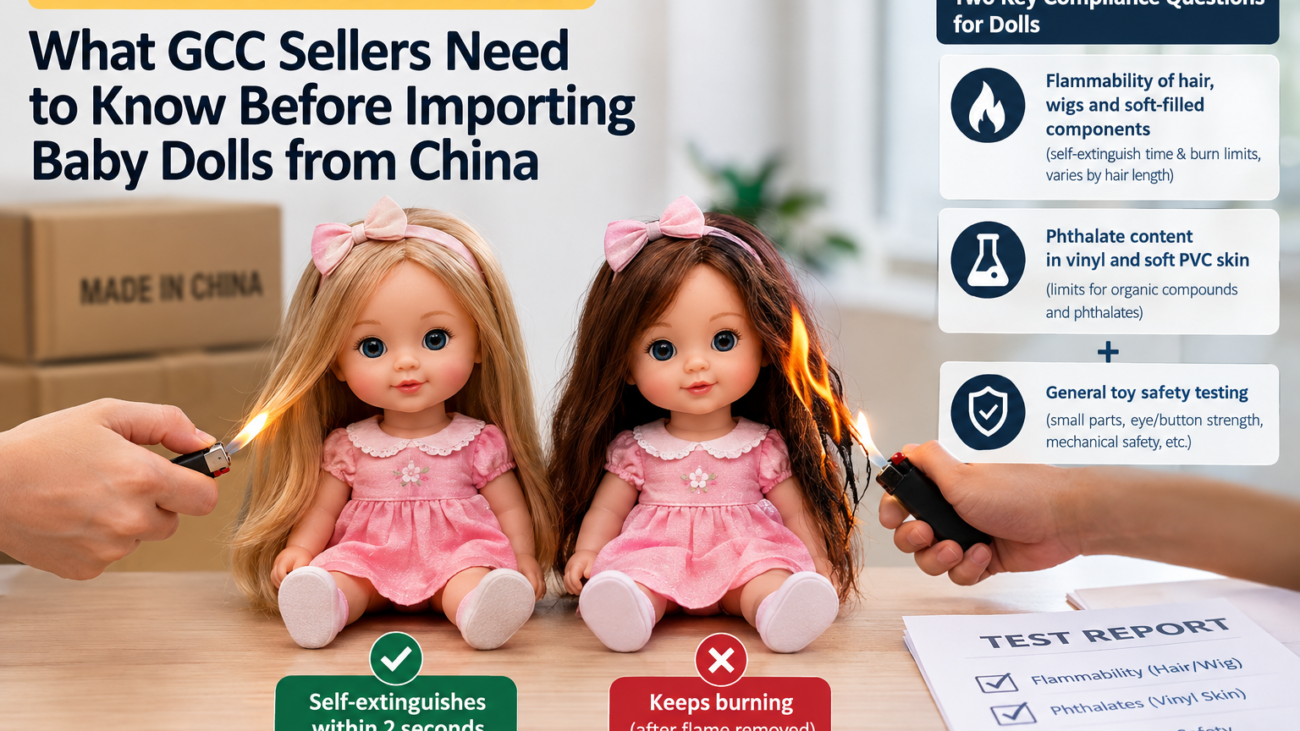 Two Seconds Is the Whole Test: What GCC Sellers Need to Know Before Importing Baby Dolls from China